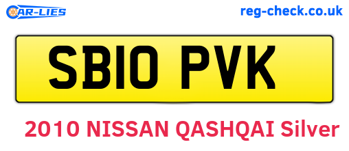 SB10PVK are the vehicle registration plates.