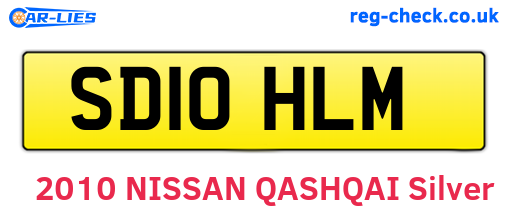 SD10HLM are the vehicle registration plates.