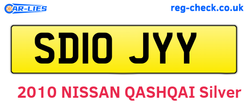 SD10JYY are the vehicle registration plates.