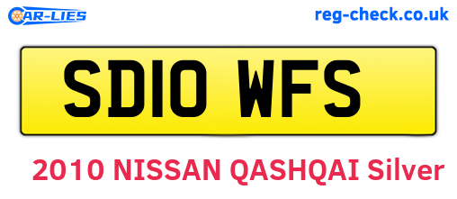 SD10WFS are the vehicle registration plates.