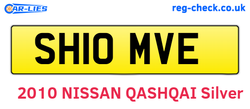 SH10MVE are the vehicle registration plates.