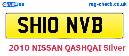 SH10NVB are the vehicle registration plates.
