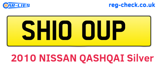 SH10OUP are the vehicle registration plates.