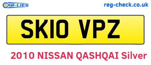 SK10VPZ are the vehicle registration plates.