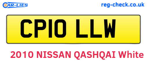 CP10LLW are the vehicle registration plates.