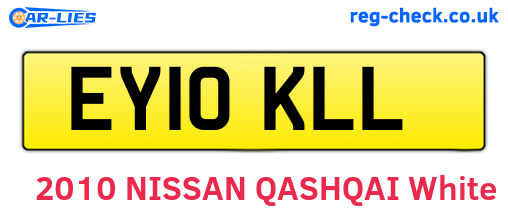 EY10KLL are the vehicle registration plates.
