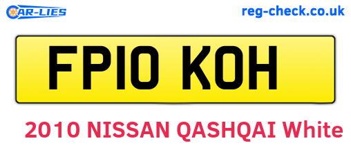 FP10KOH are the vehicle registration plates.