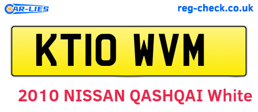 KT10WVM are the vehicle registration plates.