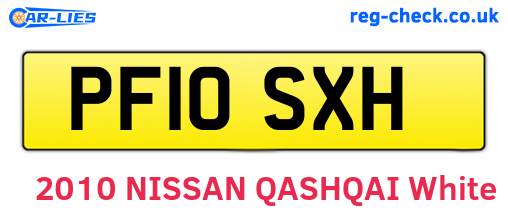 PF10SXH are the vehicle registration plates.