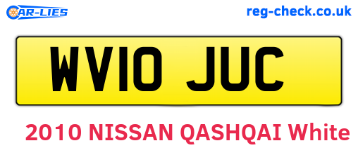 WV10JUC are the vehicle registration plates.