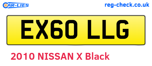 EX60LLG are the vehicle registration plates.