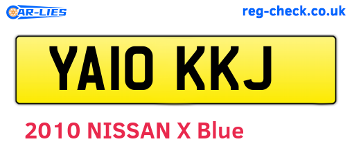 YA10KKJ are the vehicle registration plates.