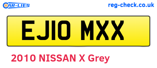 EJ10MXX are the vehicle registration plates.