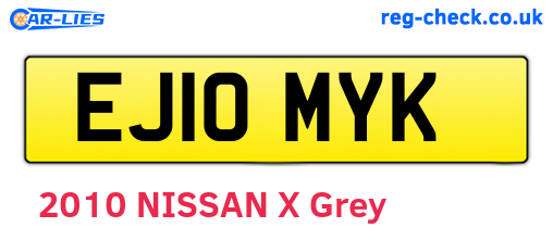 EJ10MYK are the vehicle registration plates.