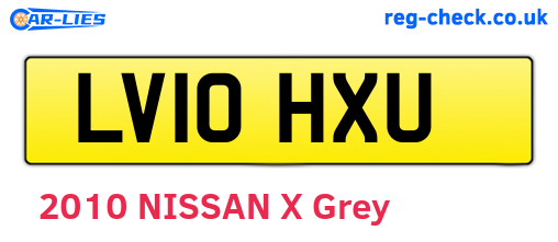 LV10HXU are the vehicle registration plates.