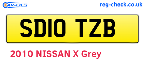 SD10TZB are the vehicle registration plates.