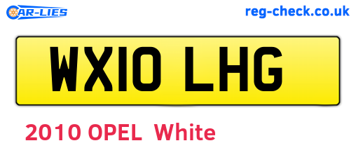 WX10LHG are the vehicle registration plates.