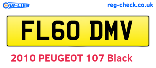 FL60DMV are the vehicle registration plates.