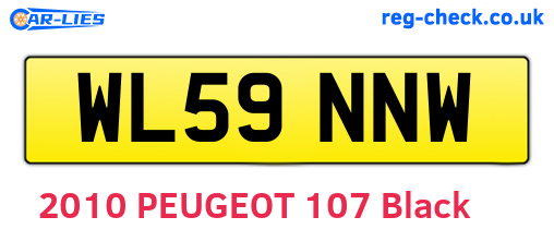WL59NNW are the vehicle registration plates.