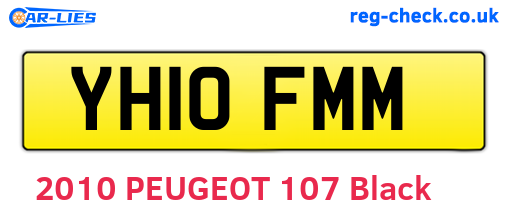 YH10FMM are the vehicle registration plates.