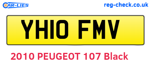 YH10FMV are the vehicle registration plates.