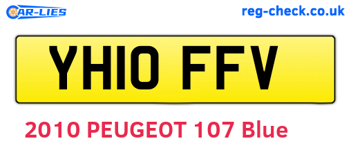 YH10FFV are the vehicle registration plates.