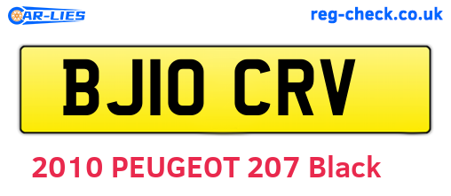 BJ10CRV are the vehicle registration plates.