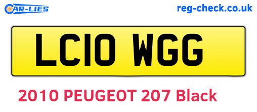 LC10WGG are the vehicle registration plates.