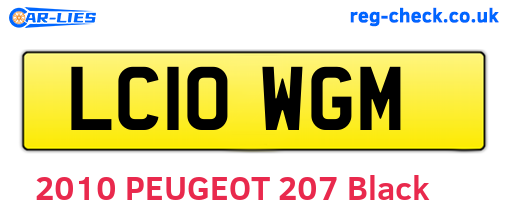 LC10WGM are the vehicle registration plates.