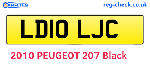 LD10LJC are the vehicle registration plates.