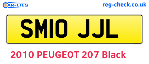 SM10JJL are the vehicle registration plates.