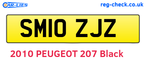 SM10ZJZ are the vehicle registration plates.