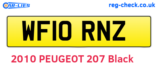 WF10RNZ are the vehicle registration plates.