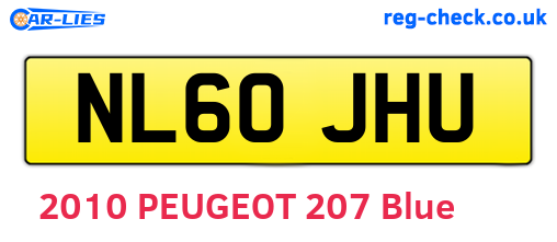 NL60JHU are the vehicle registration plates.