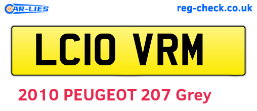 LC10VRM are the vehicle registration plates.