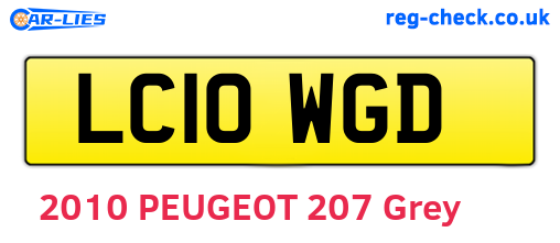 LC10WGD are the vehicle registration plates.
