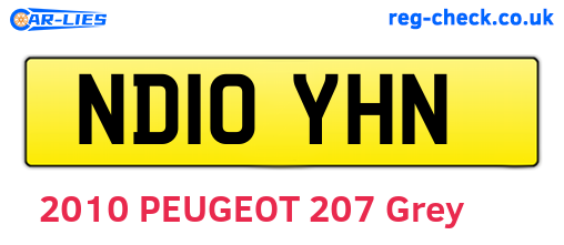 ND10YHN are the vehicle registration plates.
