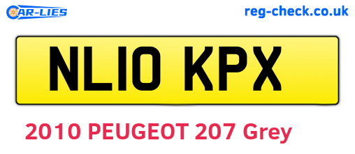 NL10KPX are the vehicle registration plates.
