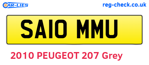 SA10MMU are the vehicle registration plates.