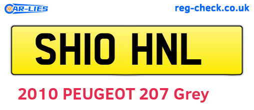 SH10HNL are the vehicle registration plates.