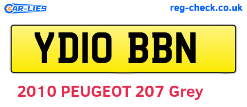 YD10BBN are the vehicle registration plates.