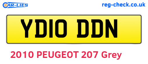 YD10DDN are the vehicle registration plates.