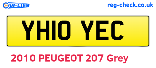 YH10YEC are the vehicle registration plates.