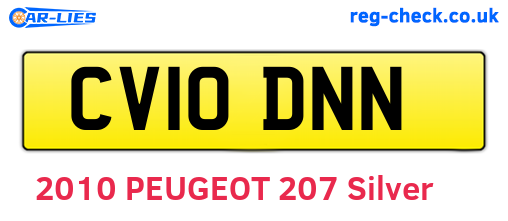 CV10DNN are the vehicle registration plates.