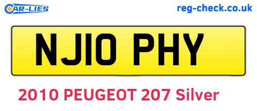 NJ10PHY are the vehicle registration plates.