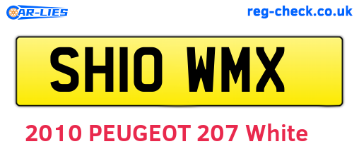 SH10WMX are the vehicle registration plates.