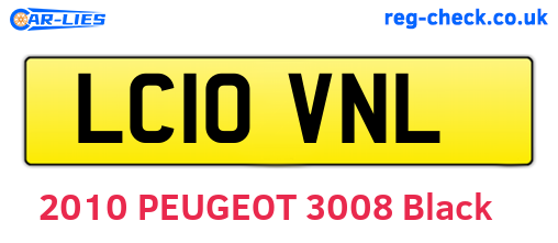 LC10VNL are the vehicle registration plates.