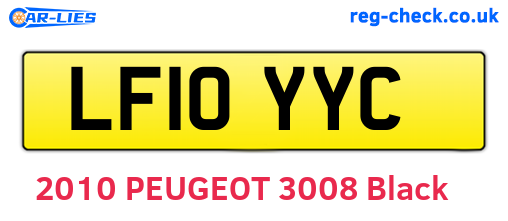 LF10YYC are the vehicle registration plates.