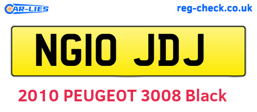 NG10JDJ are the vehicle registration plates.