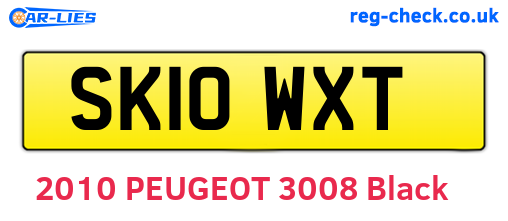 SK10WXT are the vehicle registration plates.